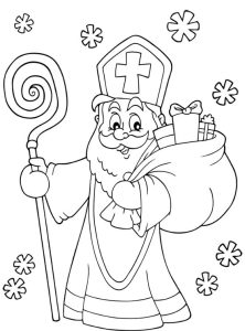 Sinterklaas kleurplaat