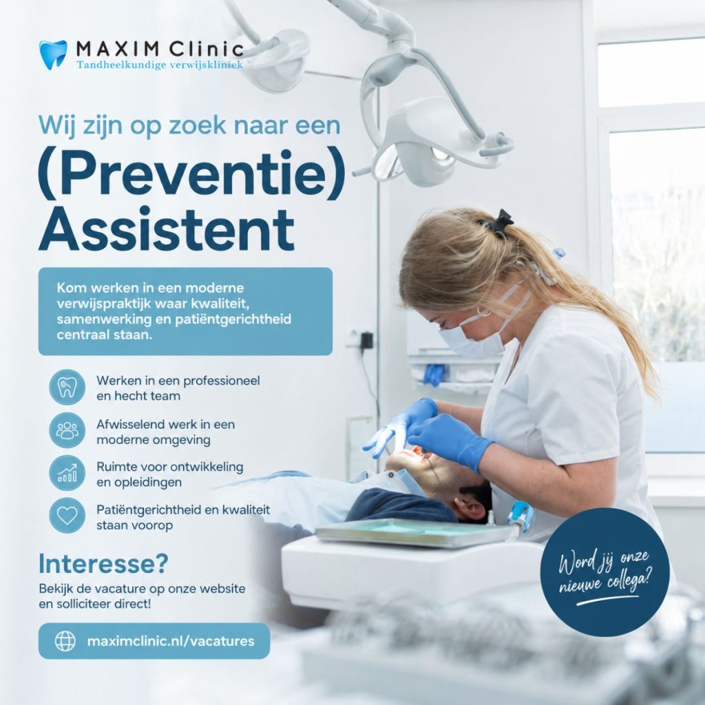 Maxim Clinic vacatures preventie assistent gezocht